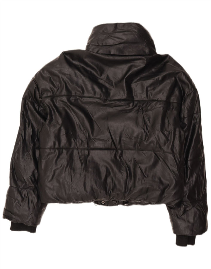 Jaqueta acolchoada oversized feminina Zara UK 6 XS preta