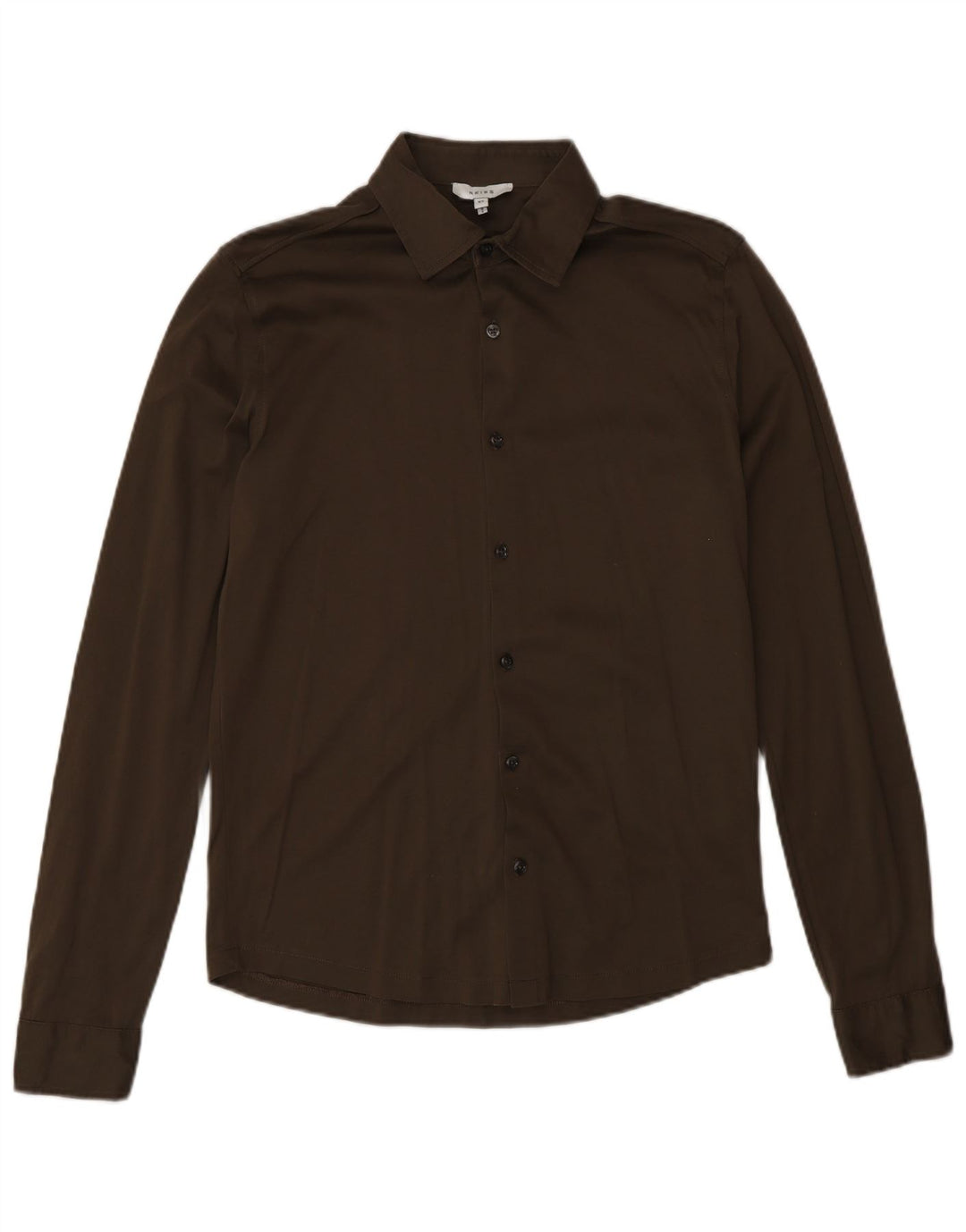 Camisa masculina Reiss XS algodão marrom