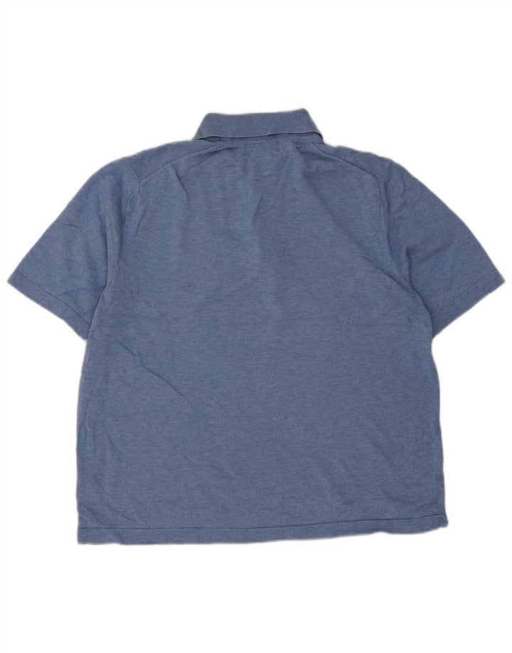 Camisa polo masculina Brooks Brothers algodão azul médio