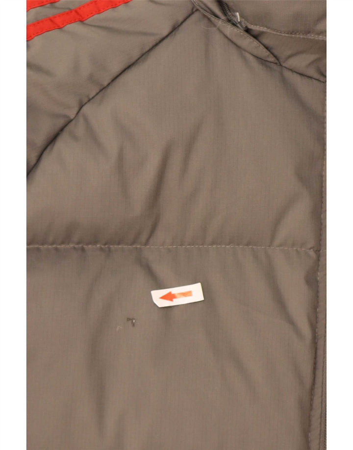 Adidas Mens Jaqueta Acolchoada Com Capuz UK 36 Pequeno Cinza