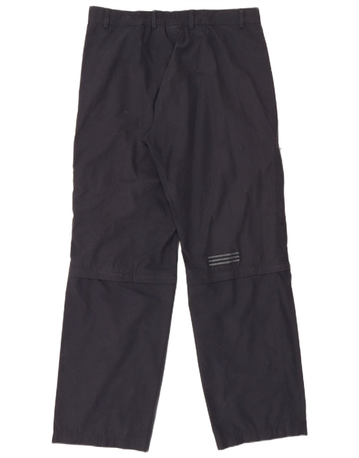 Calça cargo reta masculina Adidas média W32 L31 azul marinho poliéster