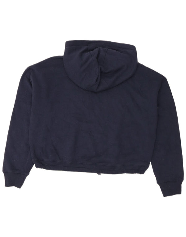 Suéter Tommy Hilfiger feminino com capuz oversized UK 16 grande azul marinho