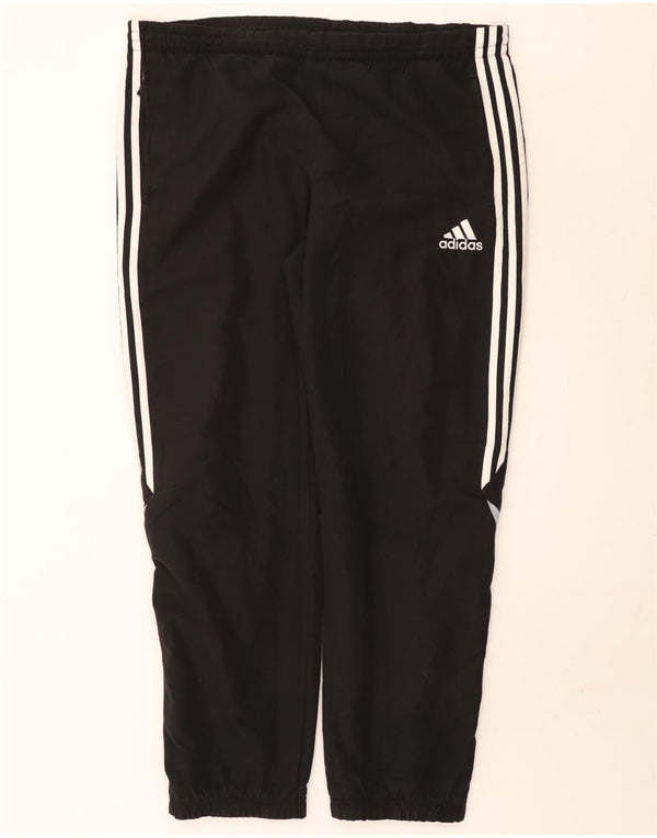 Calça de treino masculina Adidas Joggers UK 42/44 grande bloco colorido preto