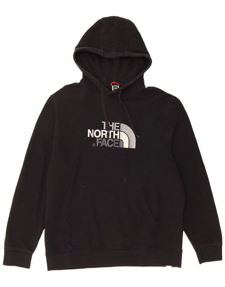 THE NORTH FACE Mens Graphic Hoodie Jumper XL Algodão Preto