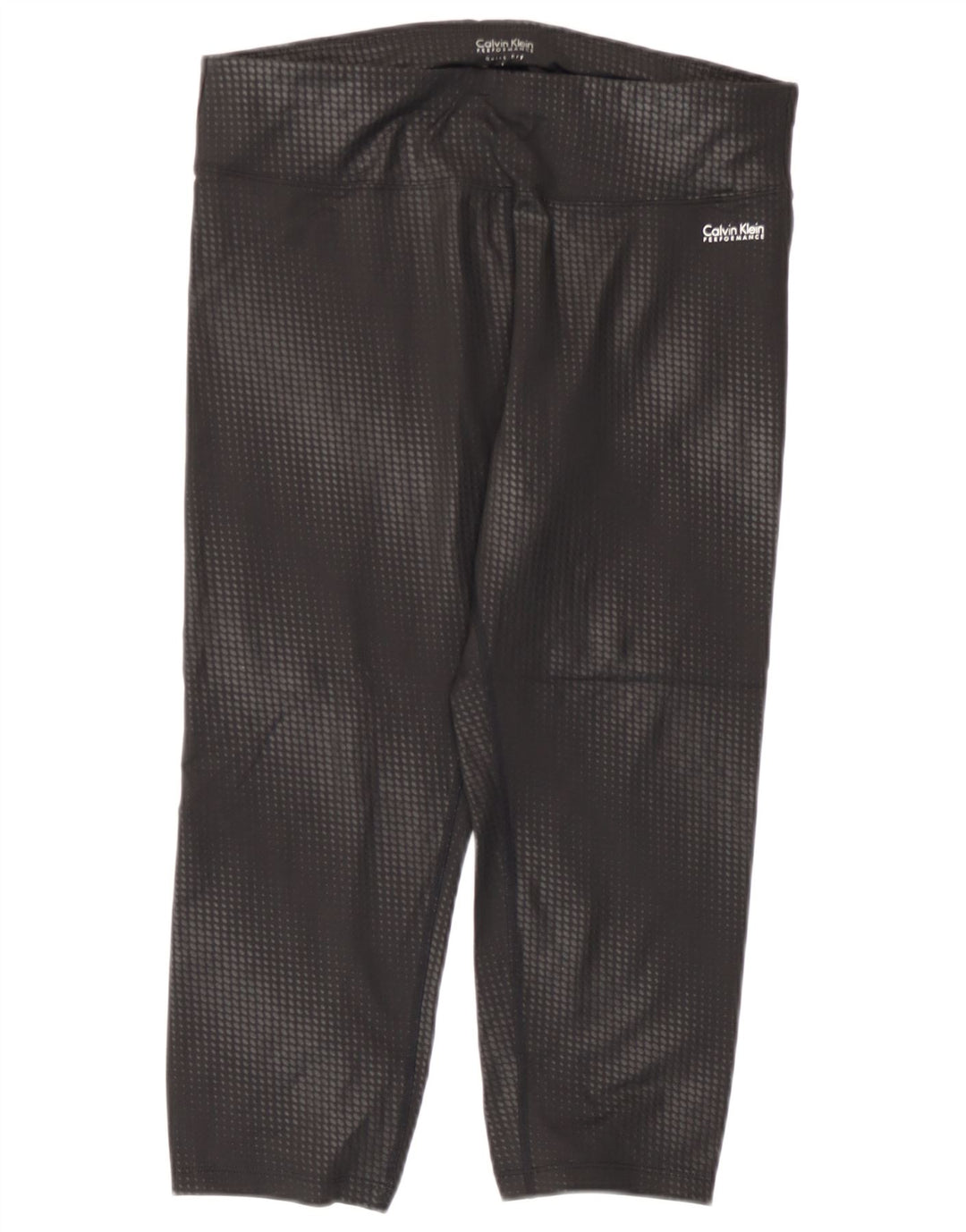 Calvin Klein Performance Capri Leggings Feminino Reino Unido 14 Grande Preto Geométrico