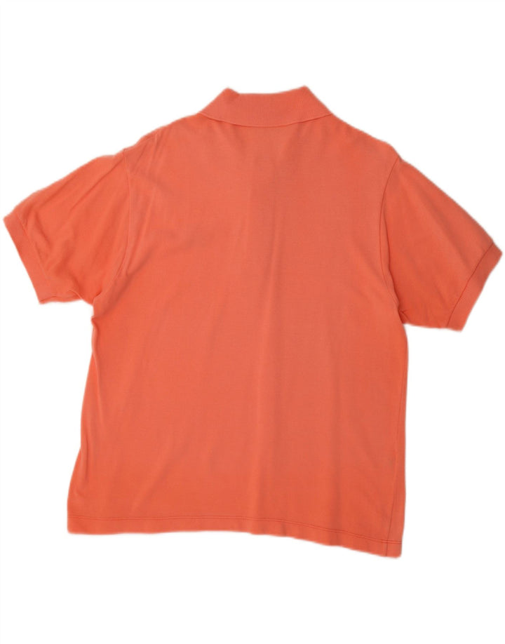 Camisa polo masculina Lacoste tamanho 4 médio algodão laranja