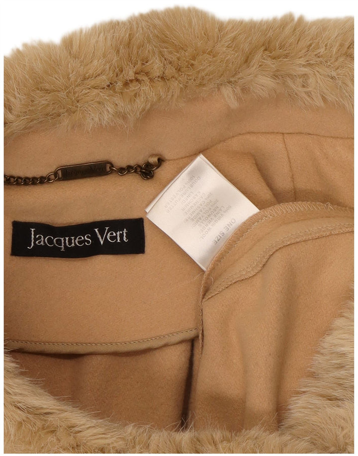 Casaco poncho feminino Jacques Vert tamanho único lã bege