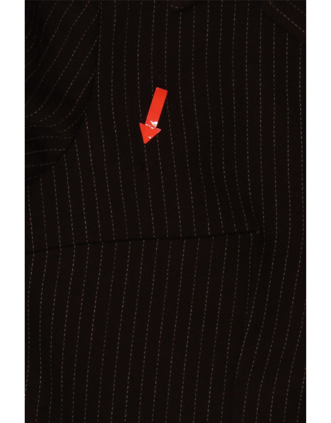 Jaqueta blazer feminina I Gabbiani com 4 botões IT 44 risca de giz marrom médio