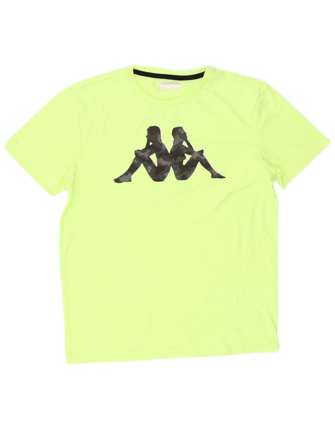 Camiseta gráfica masculina Kappa Top verde médio