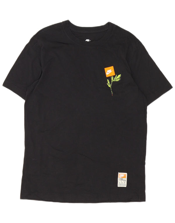 Nike Mens Graphic T-Shirt Top Large Black Cotton