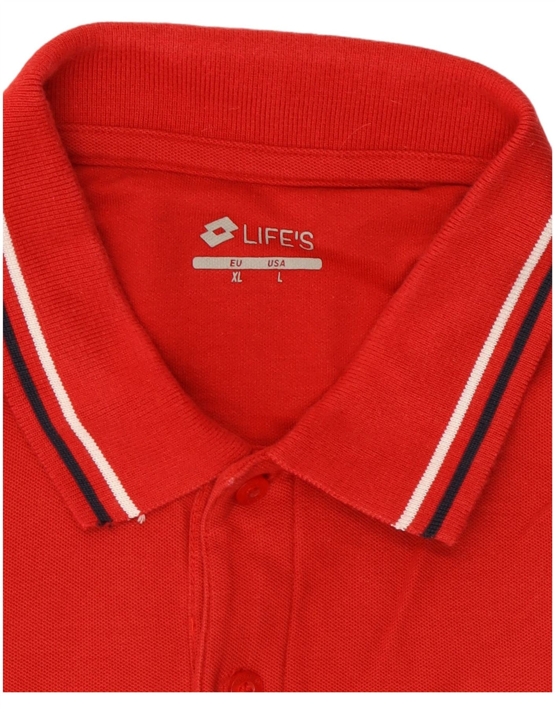 Camisa polo masculina Lotto grande algodão vermelho