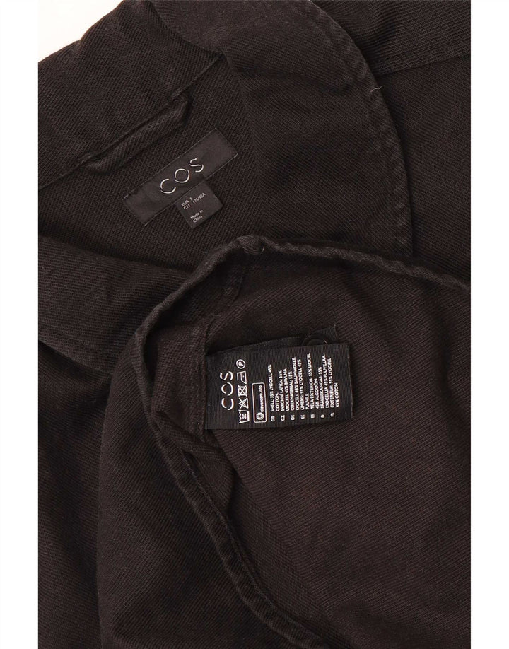 Camisa jeans masculina Cos pequena Lyocell preta