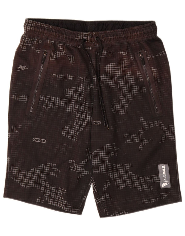 Shorts esportivos masculinos Nike médio W32 L10 poliéster camuflado preto