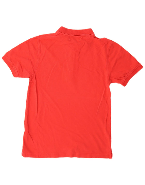 Camisa polo masculina Lyle & Scott de algodão vermelho médio