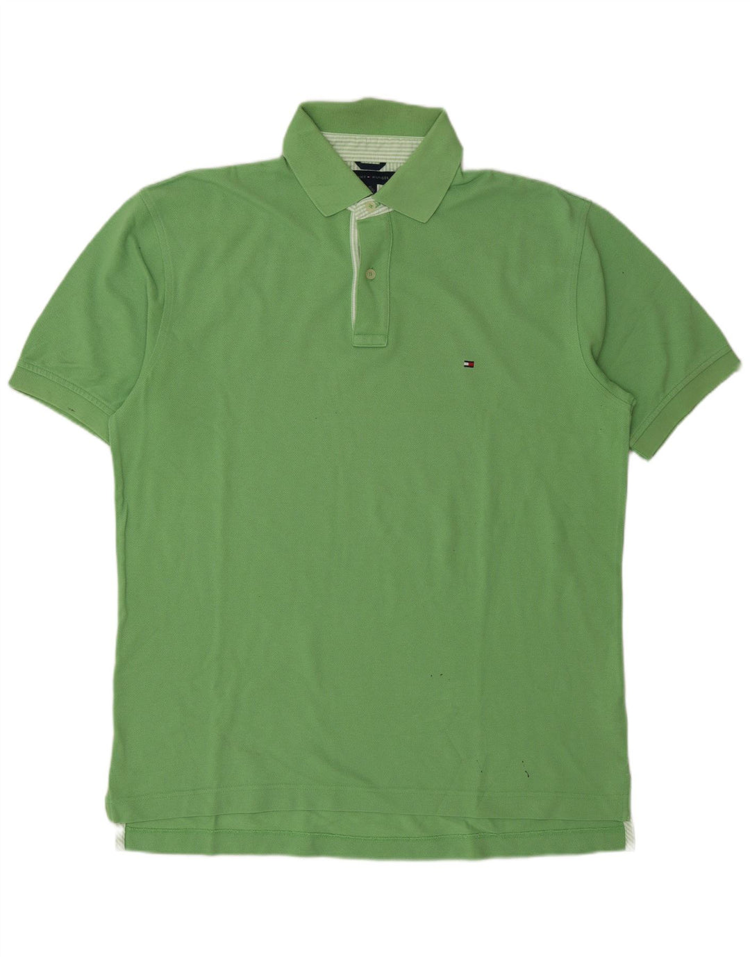 Camisa polo masculina Tommy Hilfiger grande algodão verde