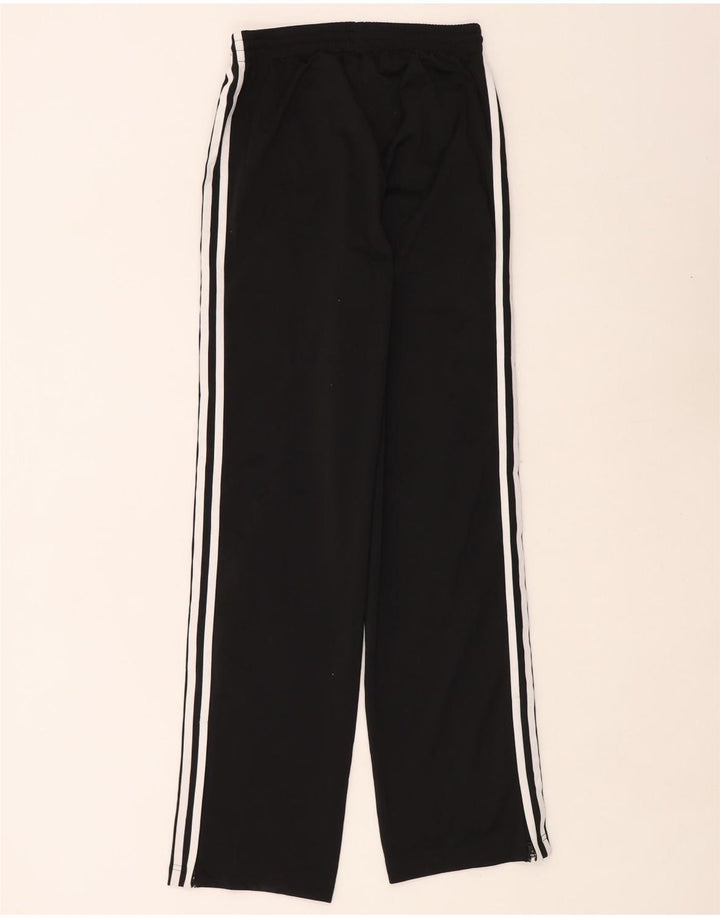Calças de treino femininas Adidas UK 8 pequenas poliéster preto