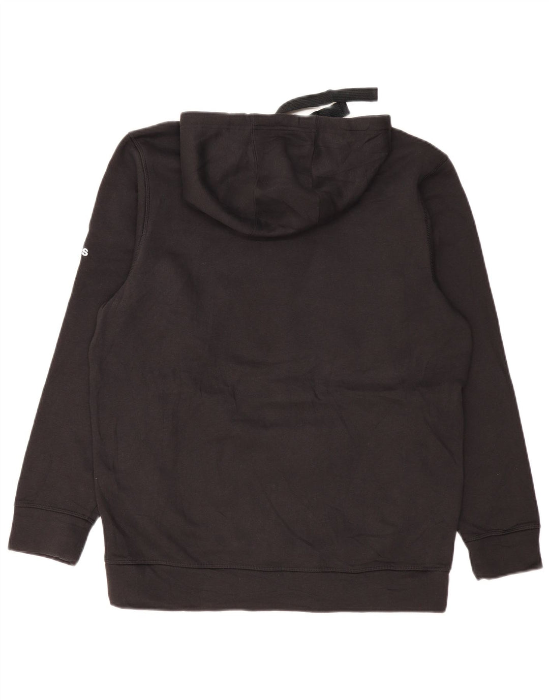 ADIDAS Mens Raiders Graphic Hoodie Jumper Grande Algodão Preto