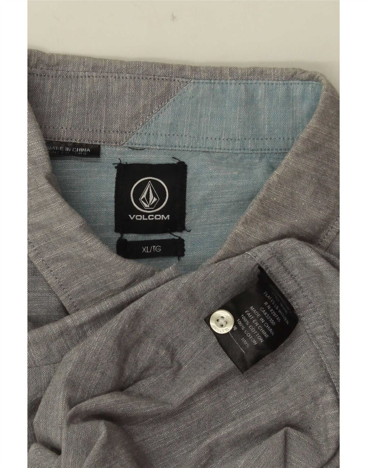 Camisa masculina Volcom XL cinza algodão