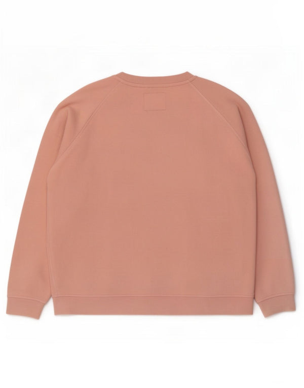 Jack Wills moletom feminino grande com estampa gráfica UK 14 grande rosa