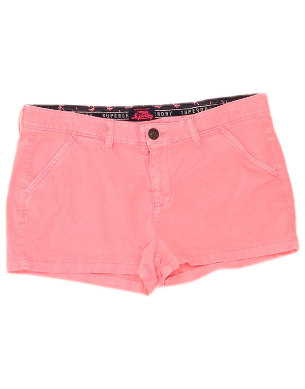 Hot Pants Superdry Feminino W34 Grande Algodão Rosa