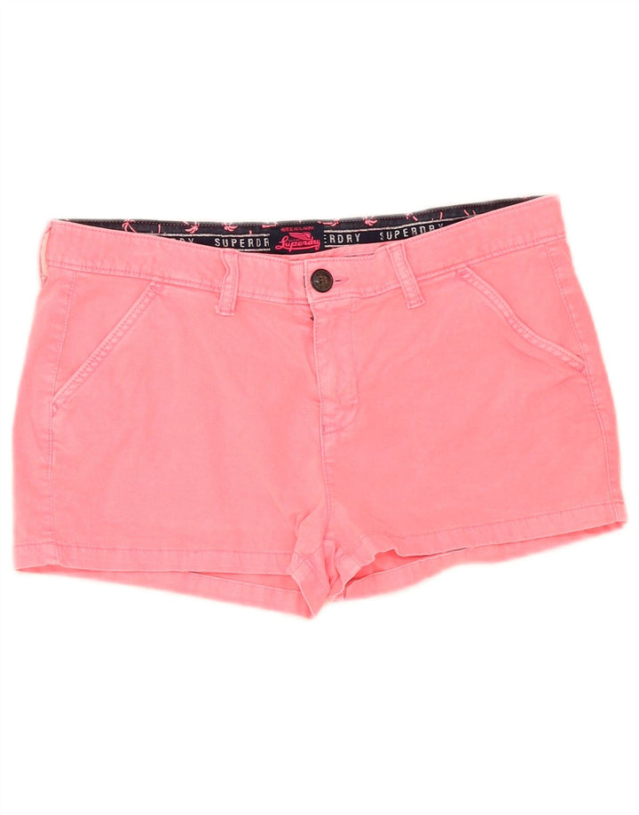 Hot Pants Superdry Feminino W34 Grande Algodão Rosa