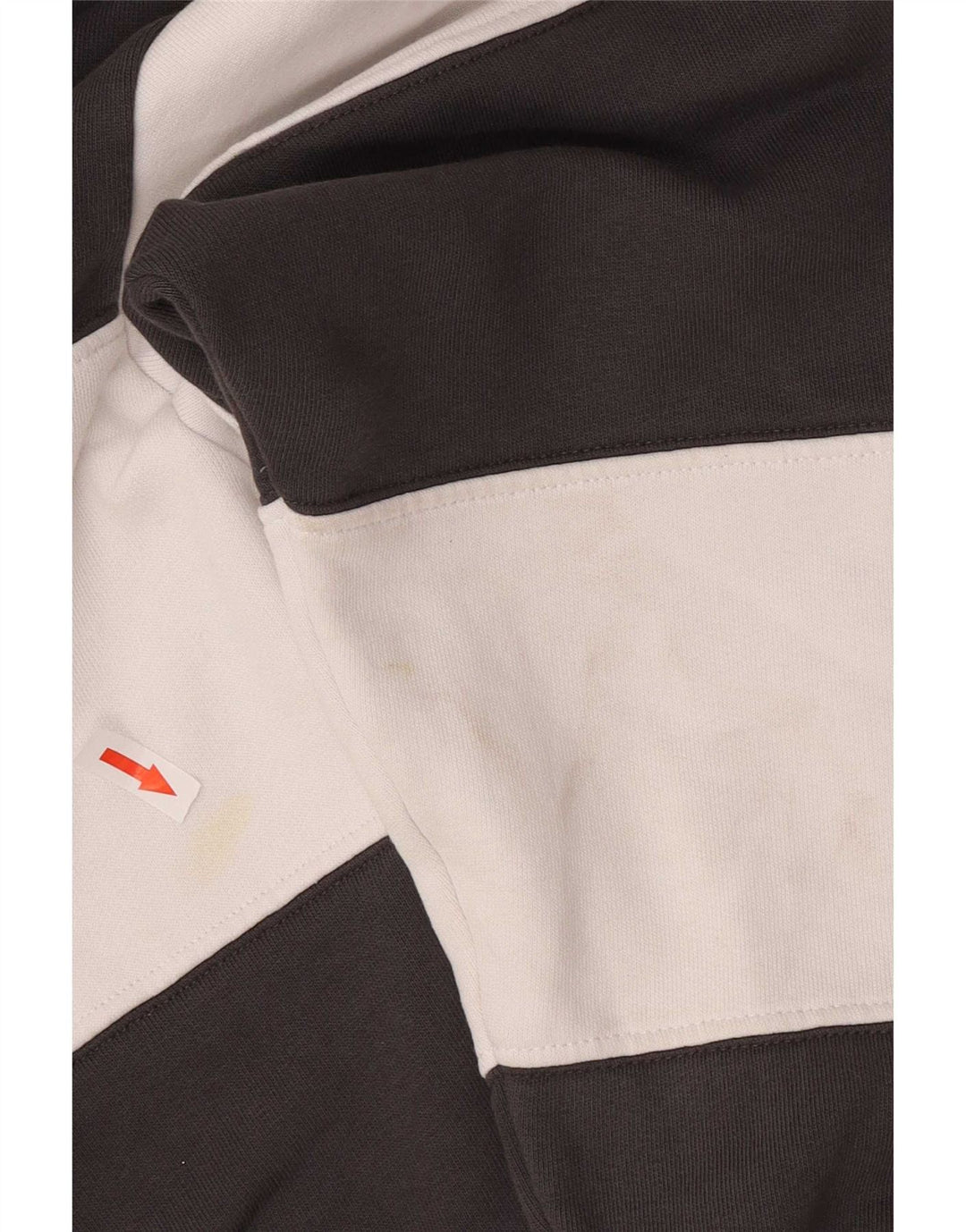Levi's Womens Oversized Crop Moletom Jumper Reino Unido 14 Médio Preto Listrado