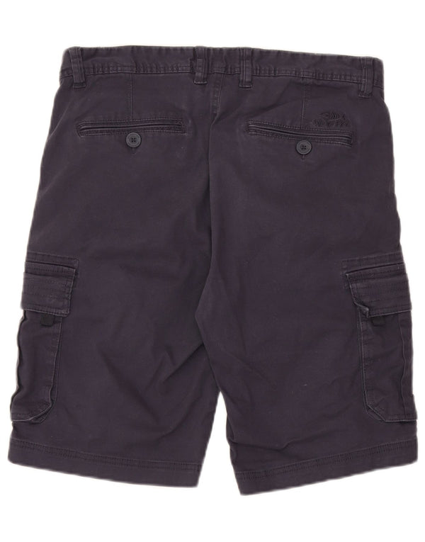 Shorts cargo masculino Weird Fish W34 grande algodão azul marinho