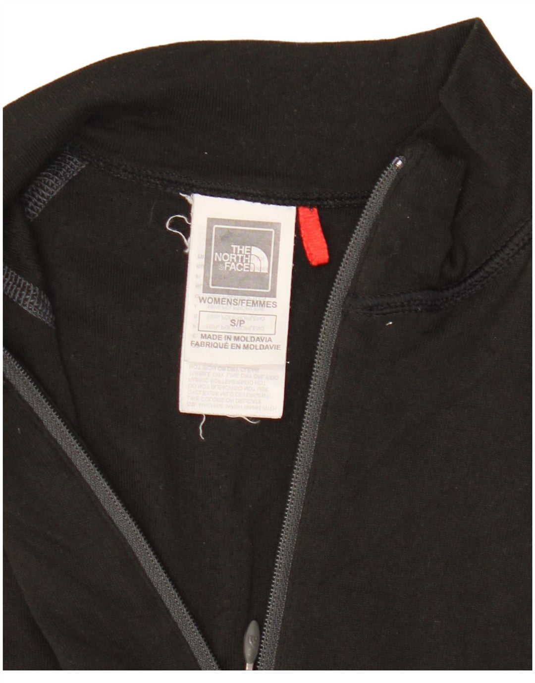 Pulôver feminino The North Face com zíper e gola alta Reino Unido 8 pequeno preto