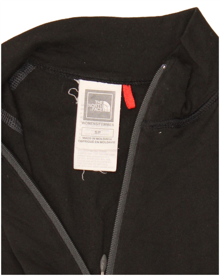Pulôver feminino The North Face com zíper e gola alta Reino Unido 8 pequeno preto