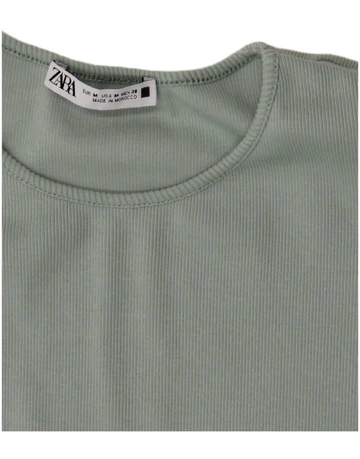 Zara Vestido Maxi Batwing Feminino Reino Unido 12 Verde Médio