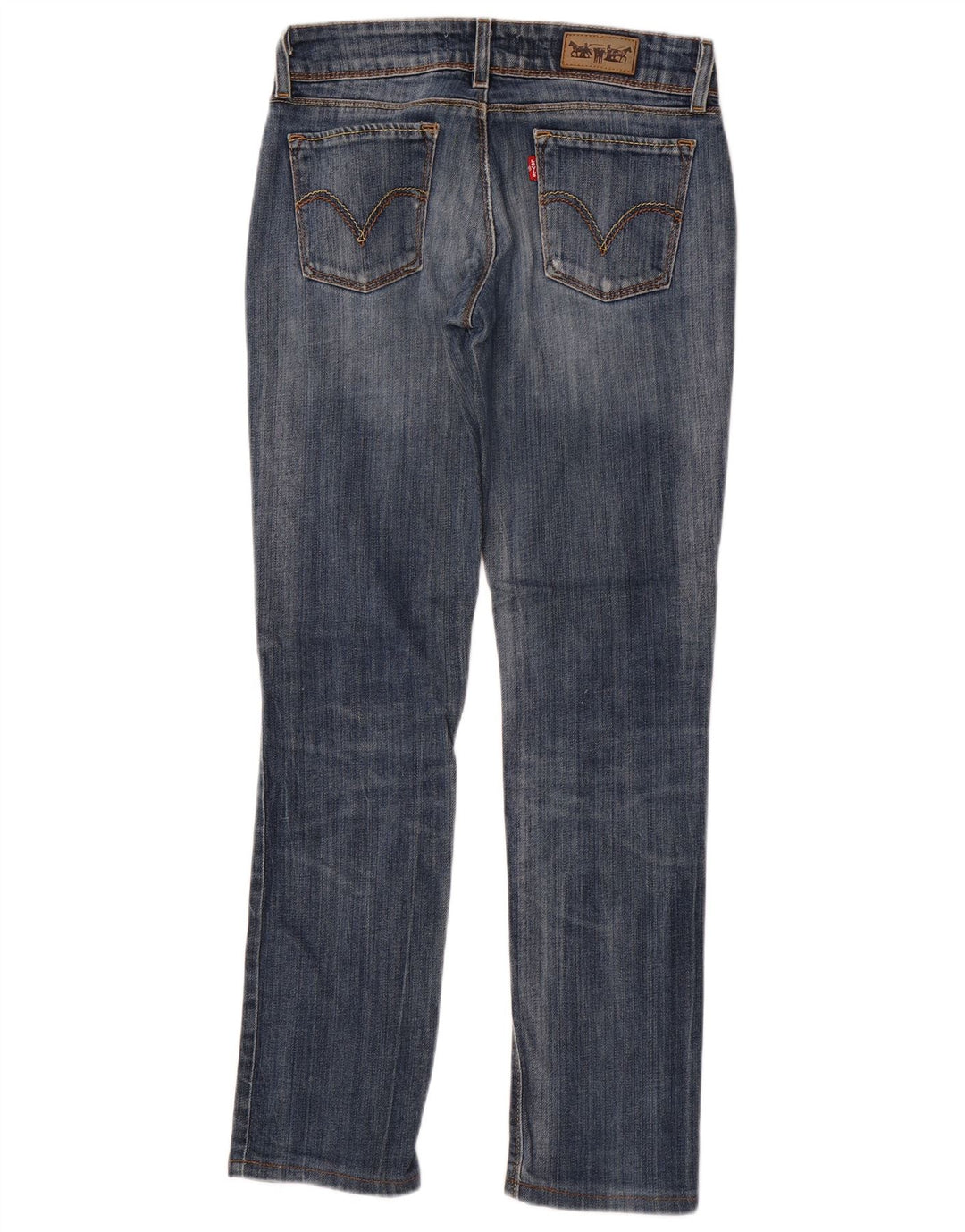 Calça jeans feminina Levi's 571 Slim W29 L30 azul algodão