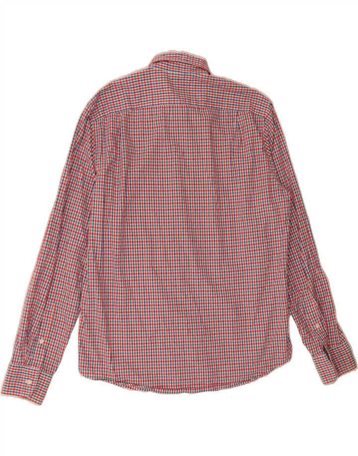 J. CREW Mens Slim Shirt Large Red Check Vintage J. Crew and Second-Hand J. Crew from Messina Hembry 
