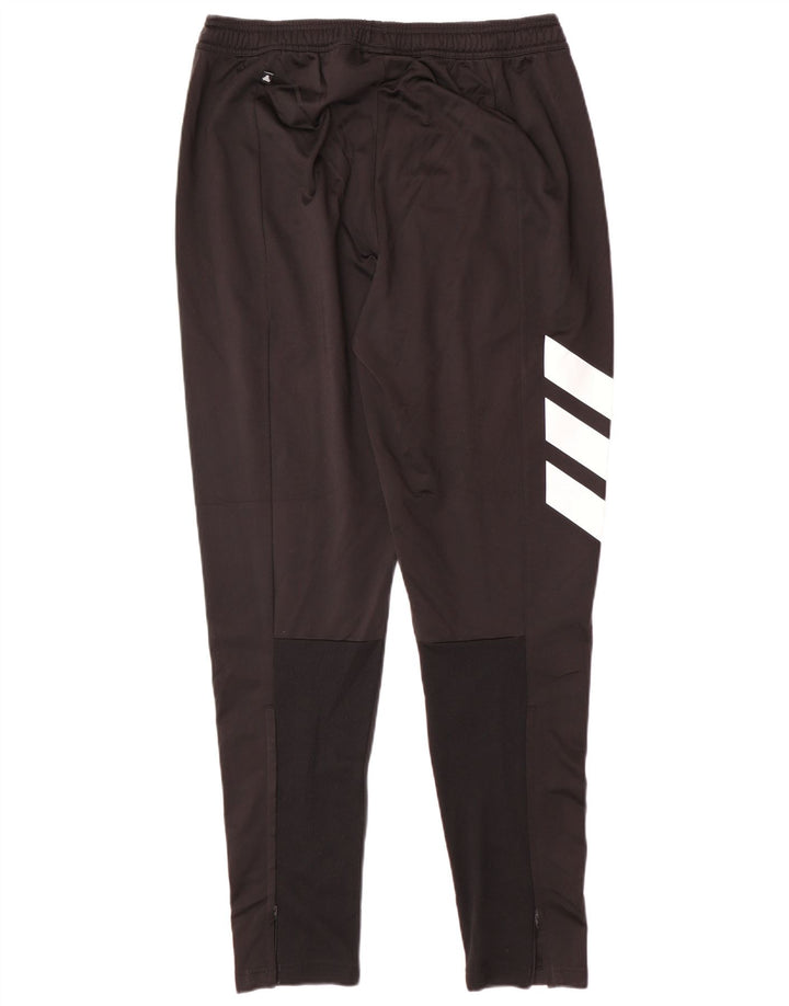 Calça de treino masculina ADIDAS grande poliéster colorblock preto