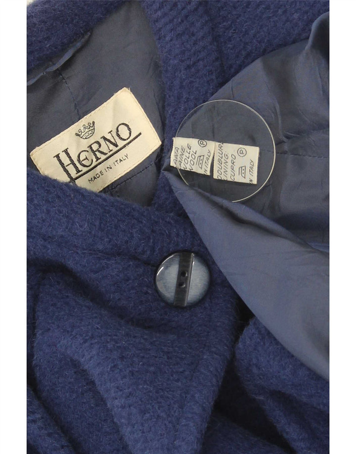 Sobretudo feminino Herno oversized IT 42 lã azul médio