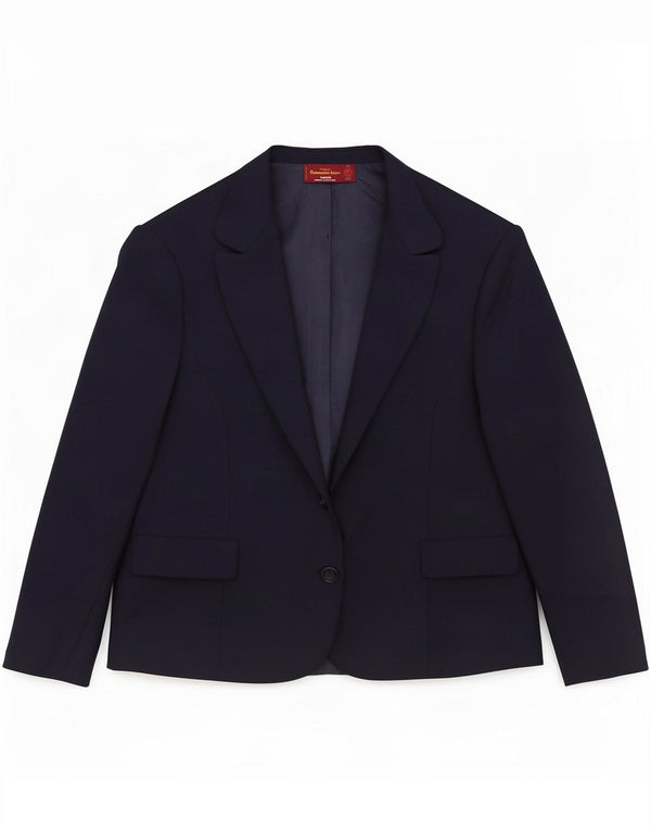 Ermenegildo Zegna Womens 2 Button Blazer Jacket UK 14 Medium Navy Blue