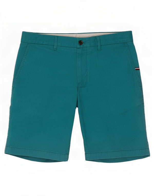 Tommy Hilfiger Mens Chino Shorts Grande W34 Azul Algodão