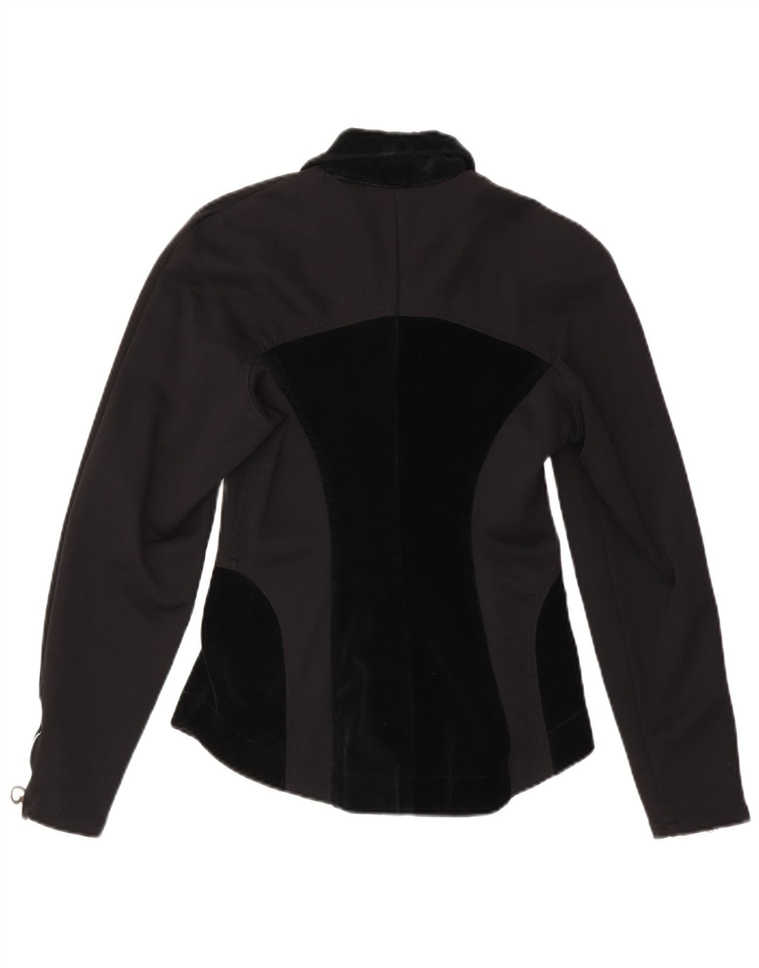 Maille Womens Blouson Jacket UK 8 Small Black Colourblock Nylon