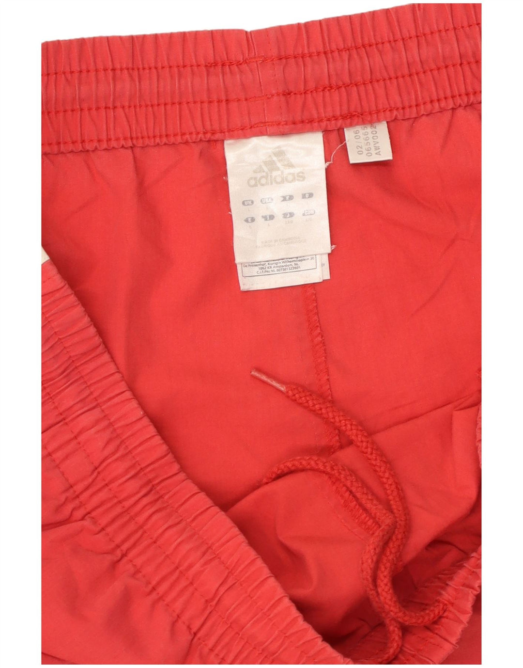 Shorts esportivos masculinos ADIDAS grande poliéster vermelho