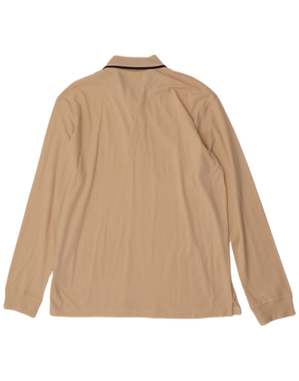 Camisa polo masculina de manga comprida Diadora 2XL algodão bege