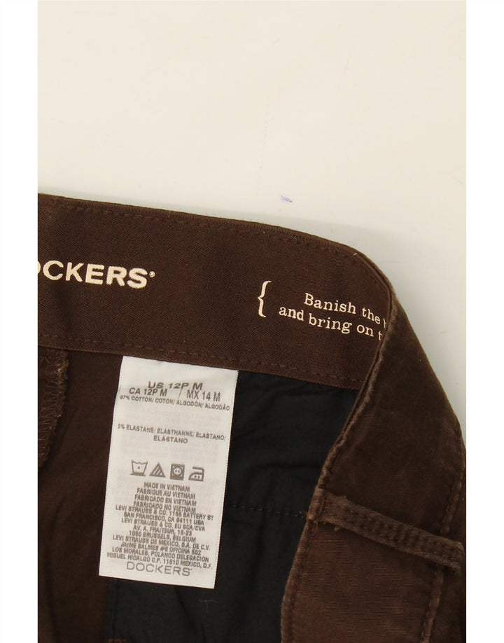 DOCKERS Womens Bootcut Casual Trousers US 12 Large W36 L29 Brown Cotton Vintage Dockers and Second-Hand Dockers from Messina Hembry 