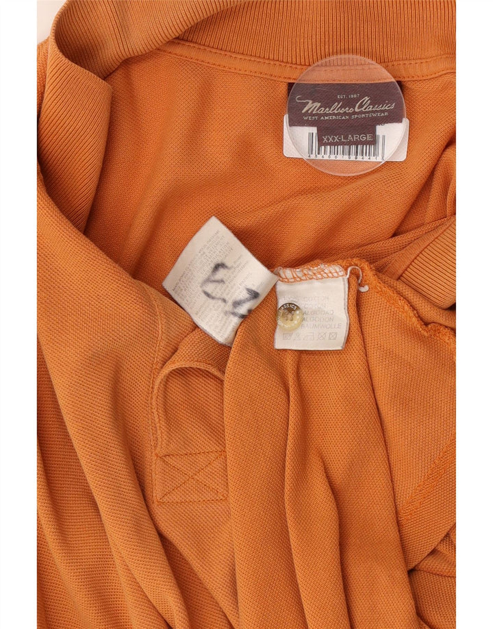 Camisa polo masculina Marlboro Classics 3XL algodão laranja