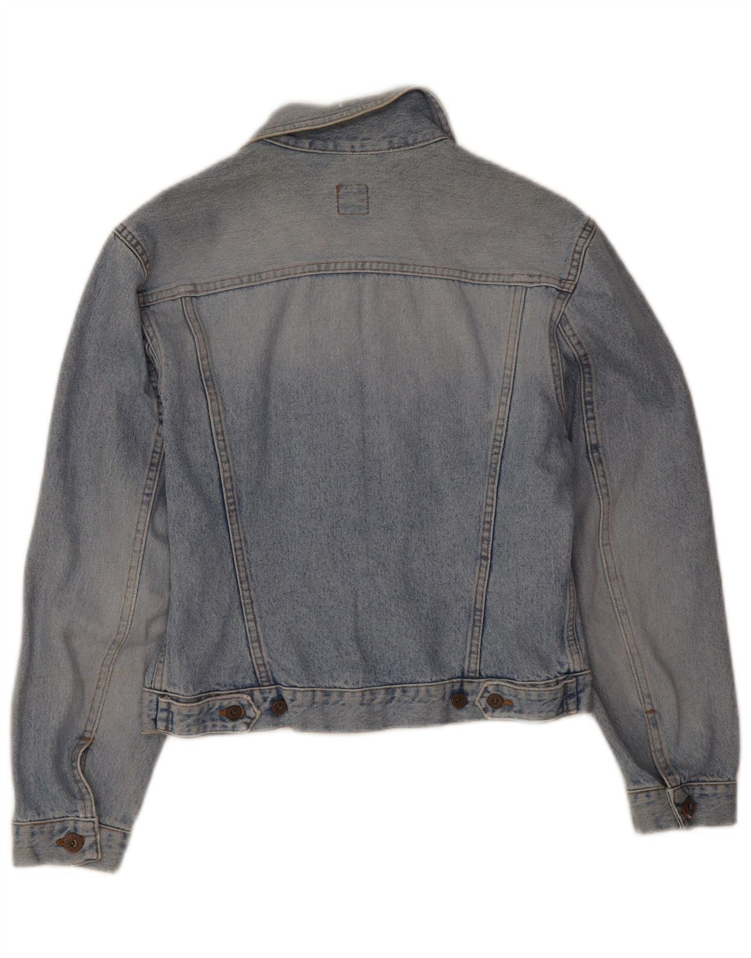 Jaqueta jeans feminina Guess UK 14 grande algodão azul