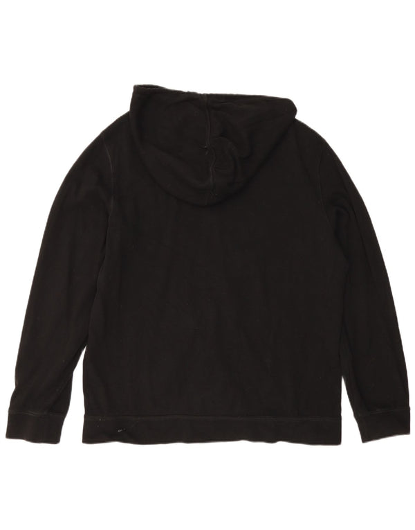 Suéter masculino Armani Exchange com capuz e zíper XL algodão preto