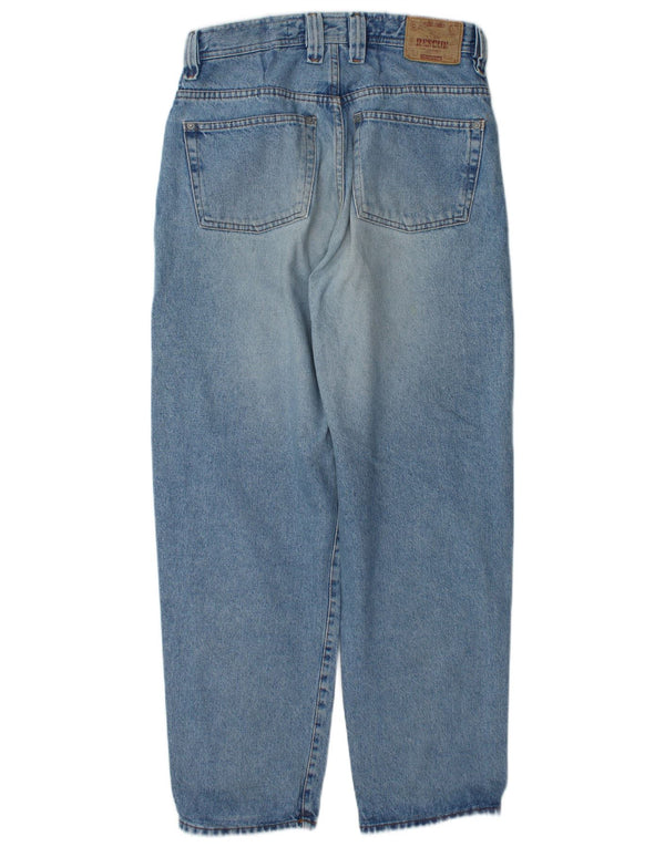 Jeans vintage masculino solto e cônico W31 L30 algodão azul