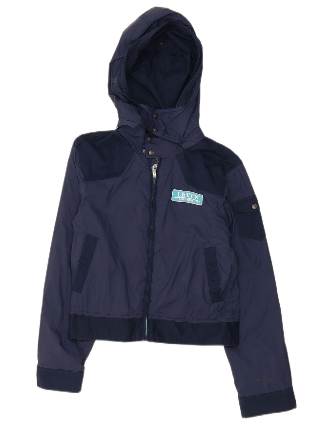 Jaqueta bomber com capuz gráfico Levi's Boys 11-12 anos azul marinho colorblock