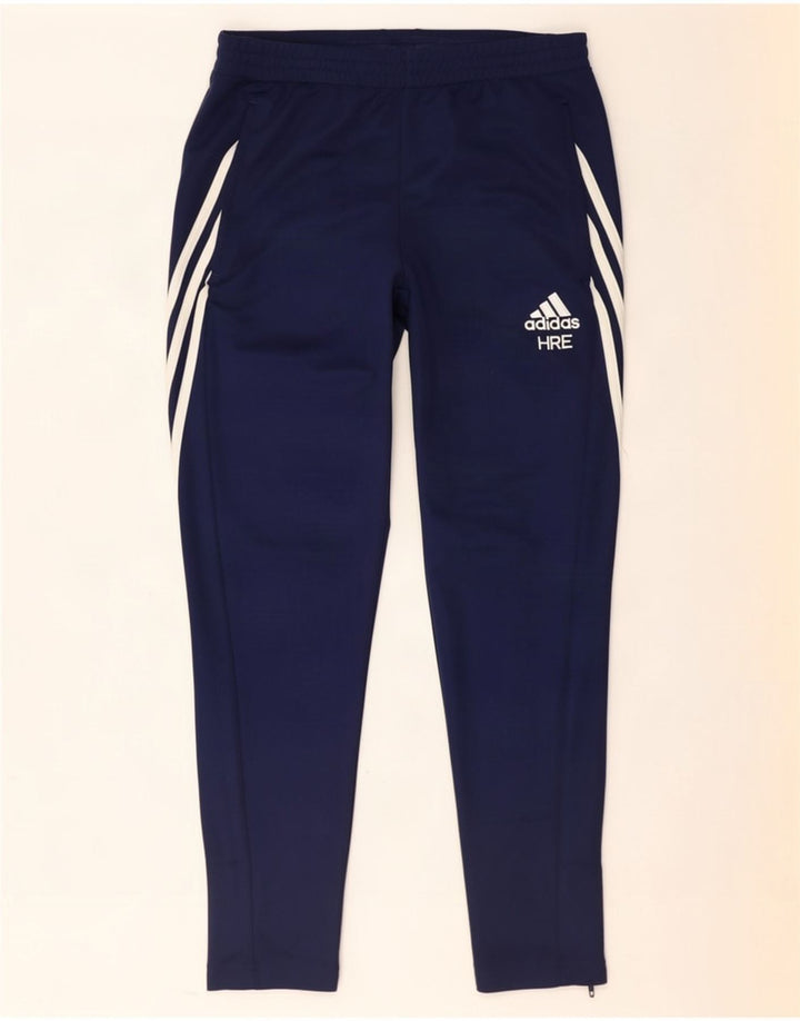 Calça de treino masculina Adidas Climalite médio azul marinho poliéster