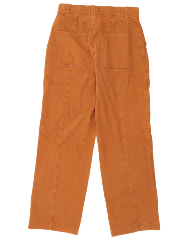 Calça cargo feminina Abercrombie & Fitch de cintura alta US 4 pequena W27 L28 bei