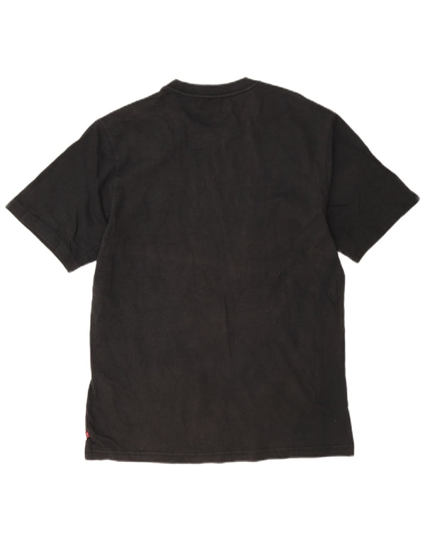 Camiseta masculina relaxada Levi's top pequeno algodão preto