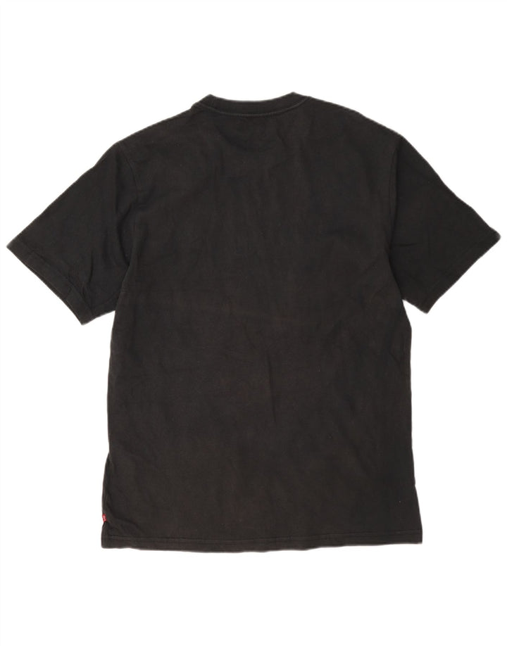 Camiseta masculina relaxada Levi's top pequeno algodão preto