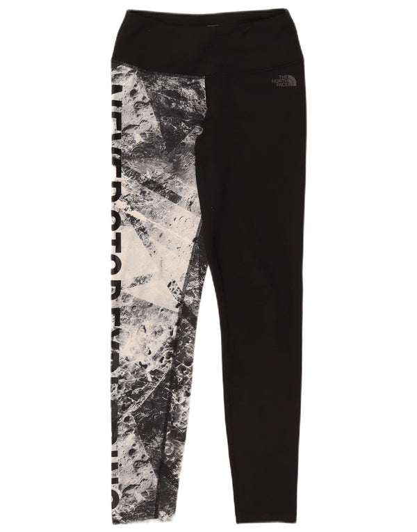 Leggings gráficas femininas The North Face UK 14 bloco colorido preto médio